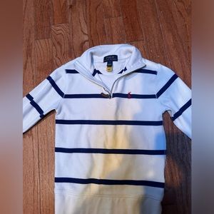 Polo Ralph Lauren navy and white striped pullover